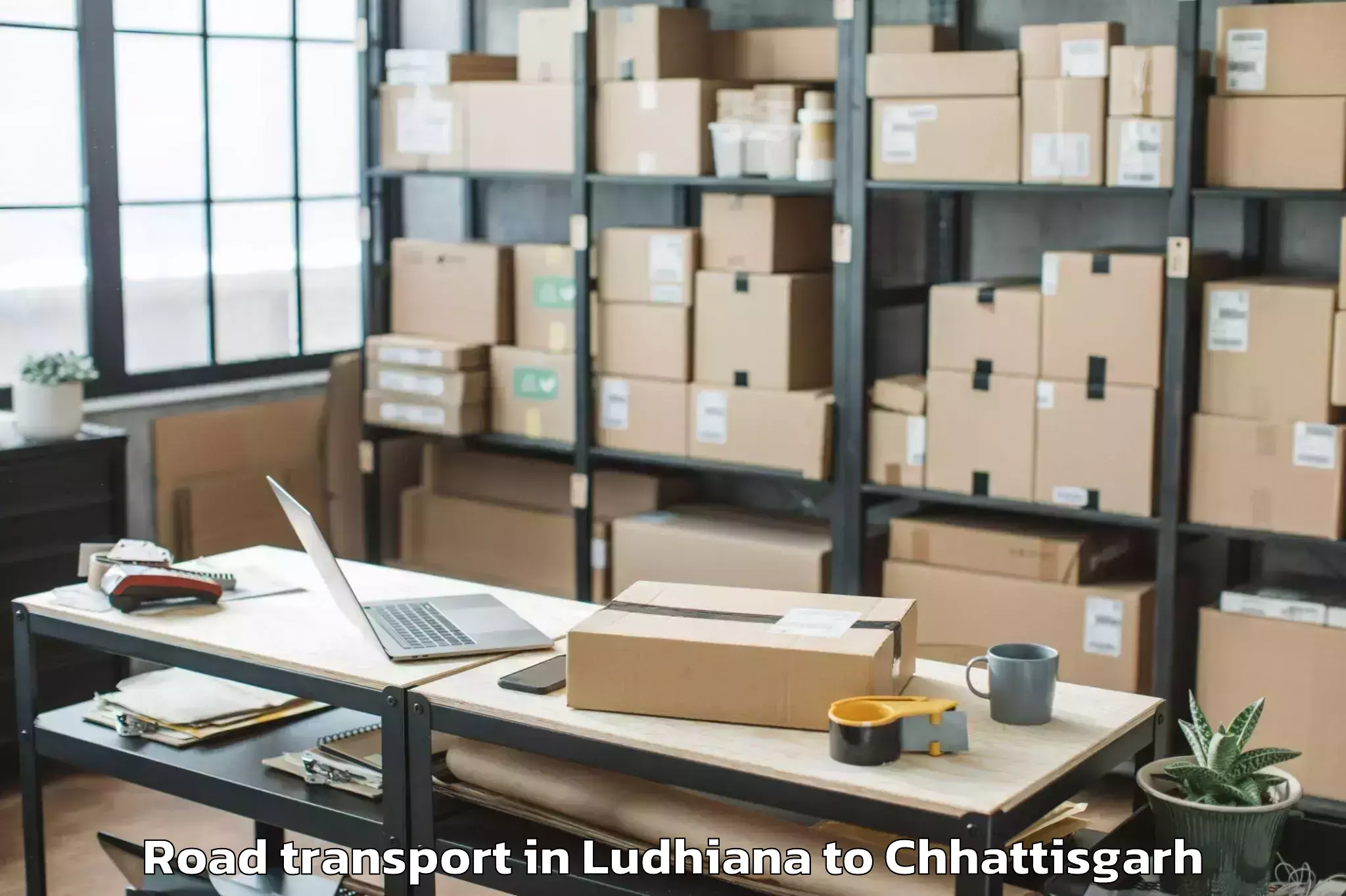 Get Ludhiana to Malkharoda Road Transport